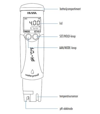 Hanna pH Checker HI98107 - Hanna Digitale pH Meter - Afbeelding 3