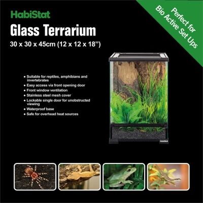 Habistat glazen terrarium 30x30x45 cm 2