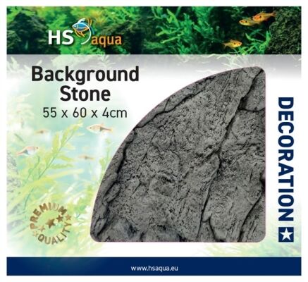 HS Aqua 3D Achterwand Stone Grey - Aquarium Achterwand