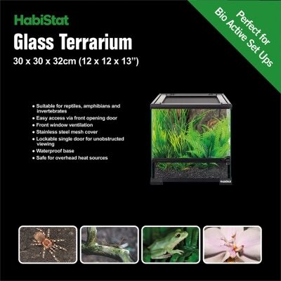 Habistat glazen terrarium 30x30x32 cm 3