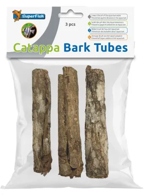 Catappa bark tubes 3 stuks - Afbeelding 2
