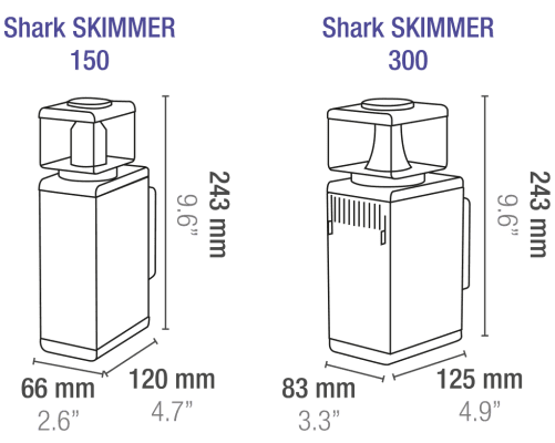 Sicce Shark Skimmer 300 - Interne Eiwitafschuimer - Afbeelding 3
