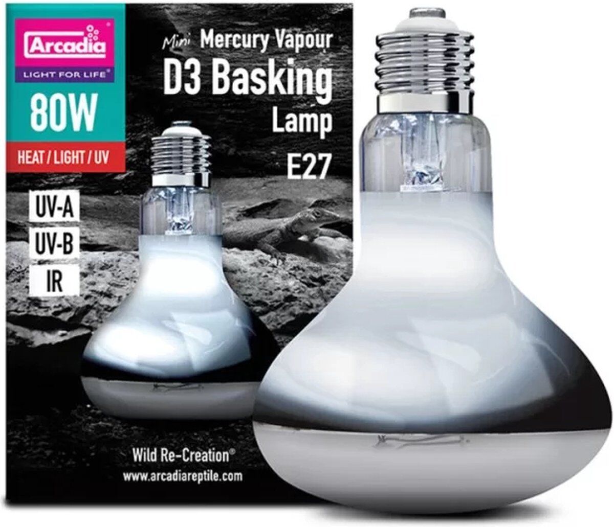 Arcadia 2nd Generation UV Basking lamp 80 wattt