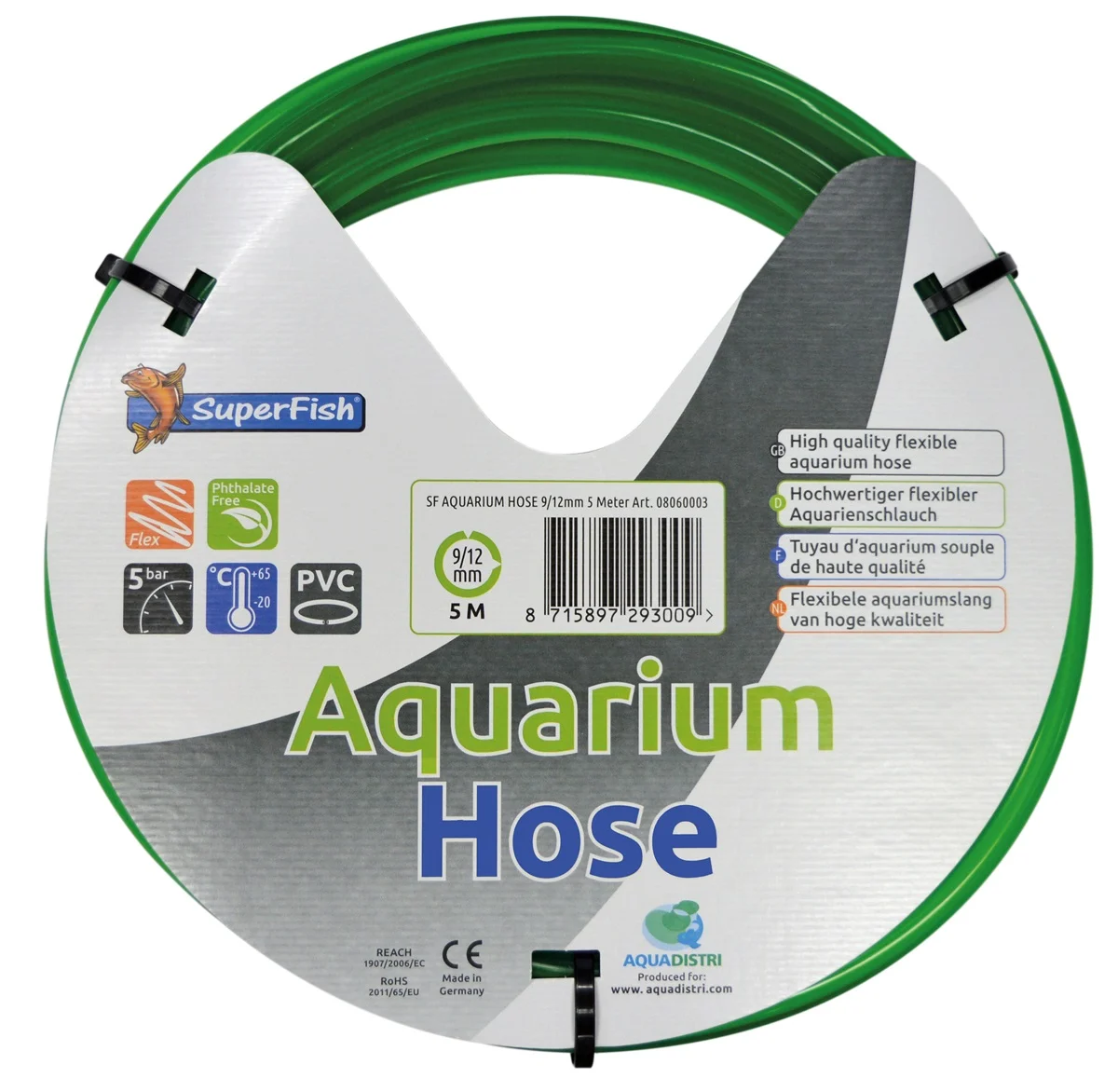 aquariumslang groen 9 12 mm